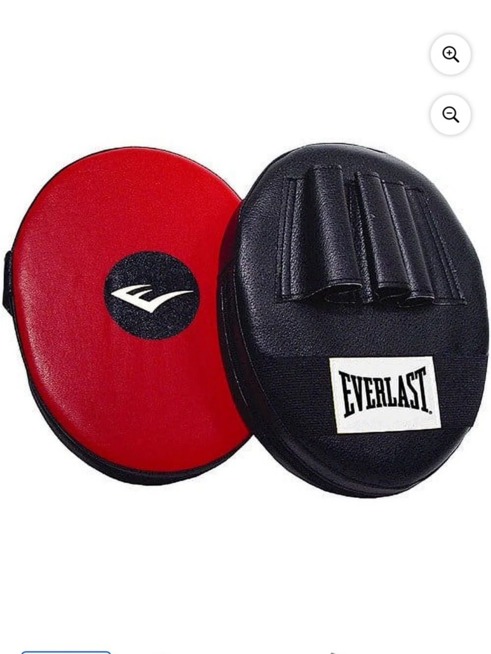 Everlast Red and Black Curved Strike Mitts